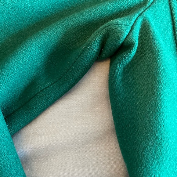 Banana Republic Wool Blend Collarless Coat, in Green, Size US S - Picture 7 of 12